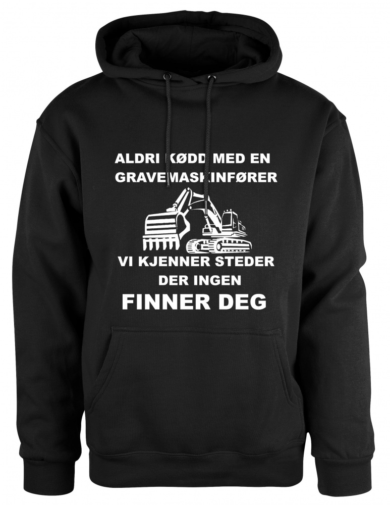 Hovedbilde ALDRI KØDD MED EN GRAVEMASKINFØRER HETTEGENSER