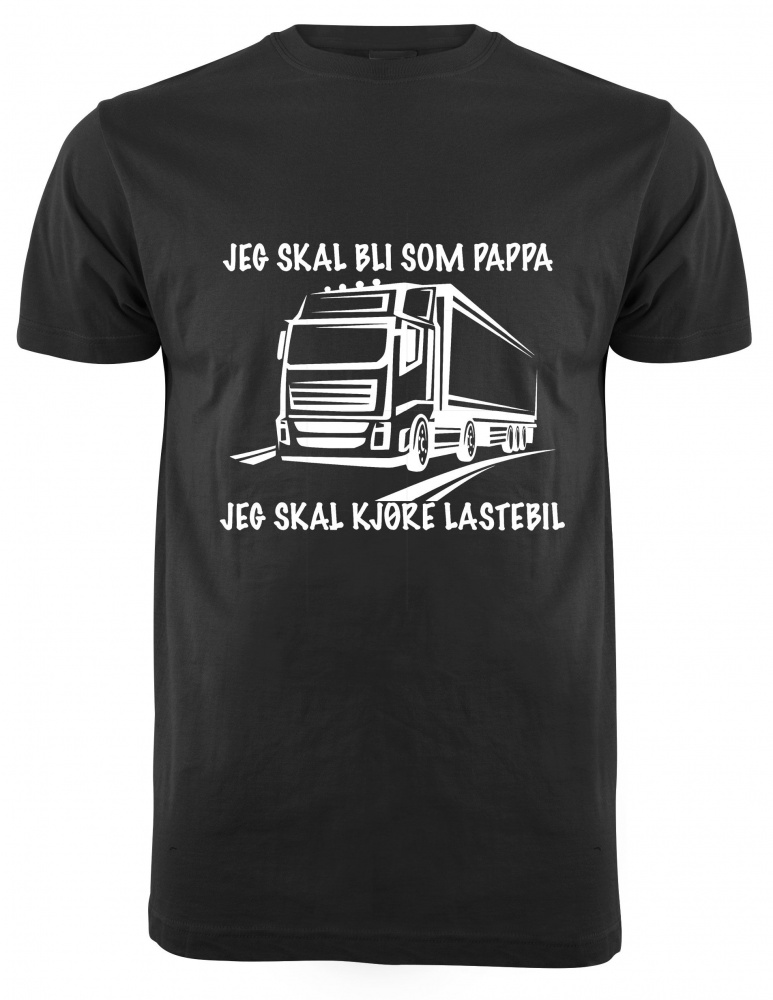 Bilde av JEG SKAL BLI SOM PAPPA,JEG SKAL KJRE LASTEBIL T-SKJORTE